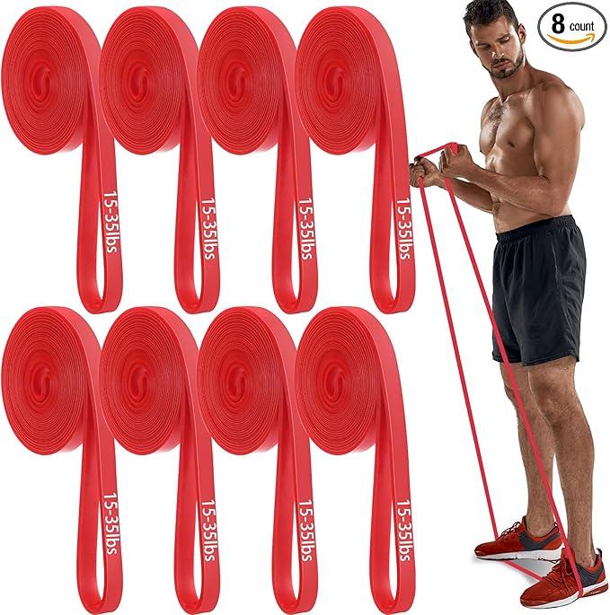 8 Pcs Resistance Bands Pull up Bands Pull up Assistance Bands Exercise Workout Bands for Working Out Muscle Training Physical Therapy Muscle Training Men and Women