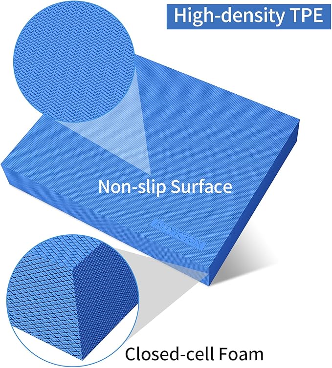 Balance Pad 15.8 * 13.2 * 2 inch,Large Balance Pad for Physical Therapy,Foam Balance Board for Rehabilitation Stability Workout Knee and Ankle Exercise Strength Training