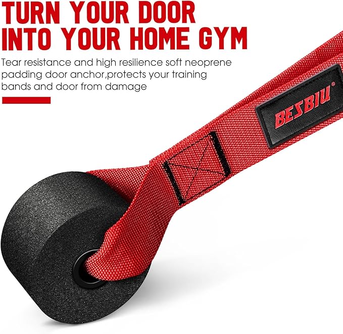 Heavy Resistance Bands for Working Out, 300lbs/360lb/420lb Exercise Bands Workout Bands with Handles, Door Anchor, Ankle Straps, Home Gym Workout Equipment for Men Fitness Strength Training Stretching