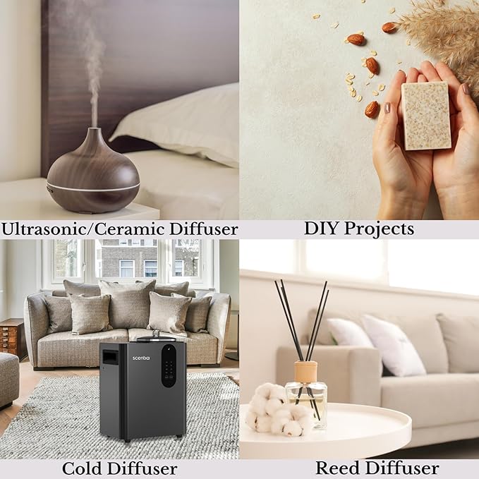 Scentia Hotel Diffuser Oil Inspired by The 5- Star Hotel Scent - 500 ml 16.9 fl oz - Essential Oil Blend for Diffuser Refill,White Tea Oil for Aromatherapy Diffusers and Humidifiers - Dream Walk