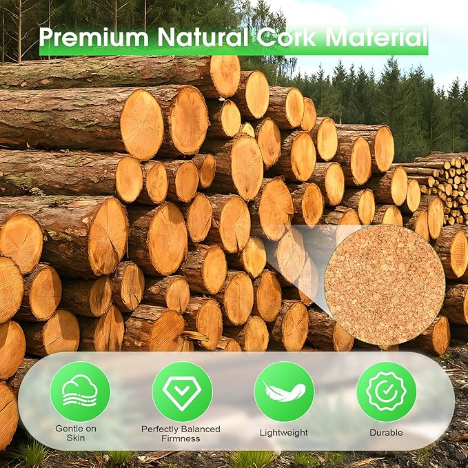 Balance Board, Premium Cork Balancing Board, Foot Strengthener for Enhanced Foot Function, Ankle Stability Trainer for Balance Stability, Improve Mobility & Prevent Falls