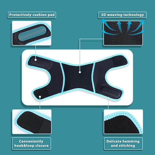 Compression Adjustable Knee Brace, Dual Patella Tendon Support Strap for Pain Relief, Arthritis, Tendonitis, ACL, Non-Slip Knee Suppport for Running, Cycling, Hiking, Soccer, Basketball,