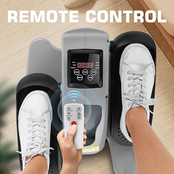 ANCHEER Under Desk Elliptical Machine, Electric Seated Pedal Exerciser as Seen on, Mini Elliptical Machines for Seniors, LCD Display Monitor, Portable Quiet Elliptical Machine, Leg Exerciser for Home