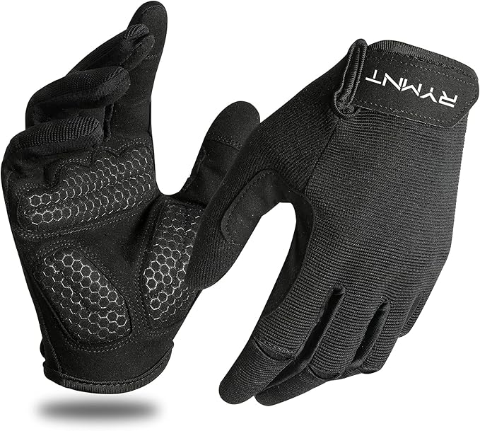 Full Fingers Workout Gloves for Women & Men - Gym Gloves with Extra Grip Foam Padding & Anti-Slip for Fitness, Training & Cycling
