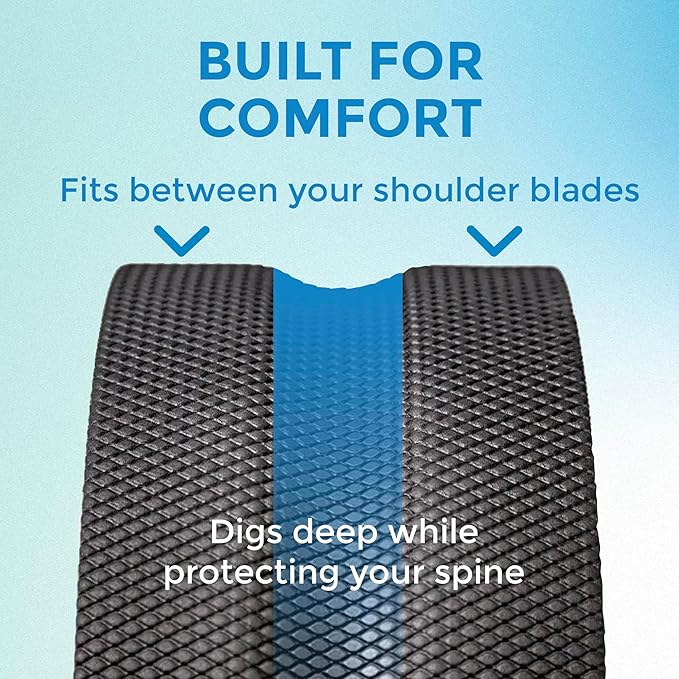 Chirp Wheel Foam Roller – Targeted Back & Neck Relief, Lumbar Spine Stretcher, Spinal Decompression Back Stretcher, Massage Roller with Density Foam for Physical Therapy, Supports 500lbs, 4-Pack Black