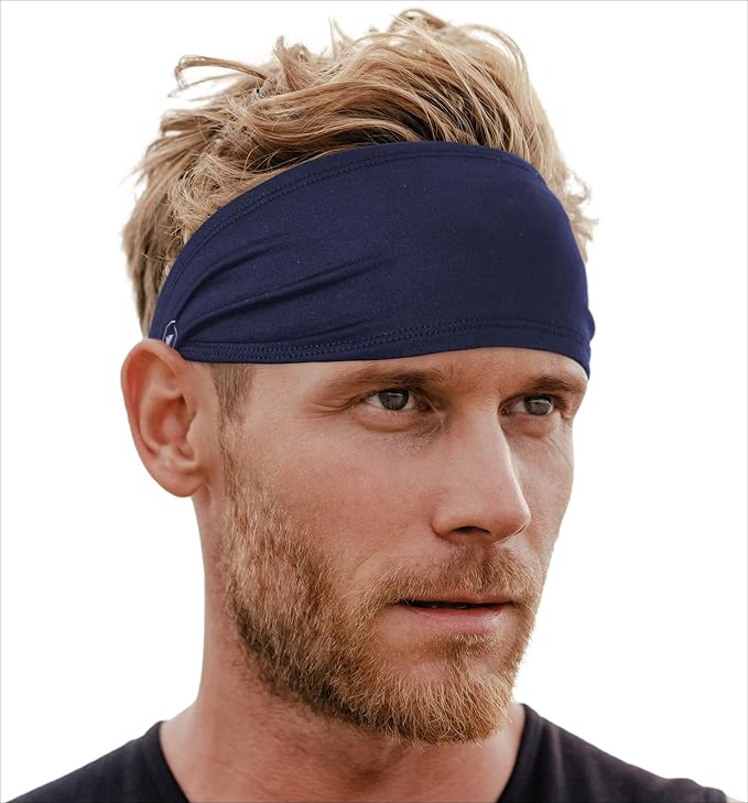 Tough Headwear Sport Headbands for Men - Workout Headbands for Women - Running Headband -Tennis Athletic Sweatband
