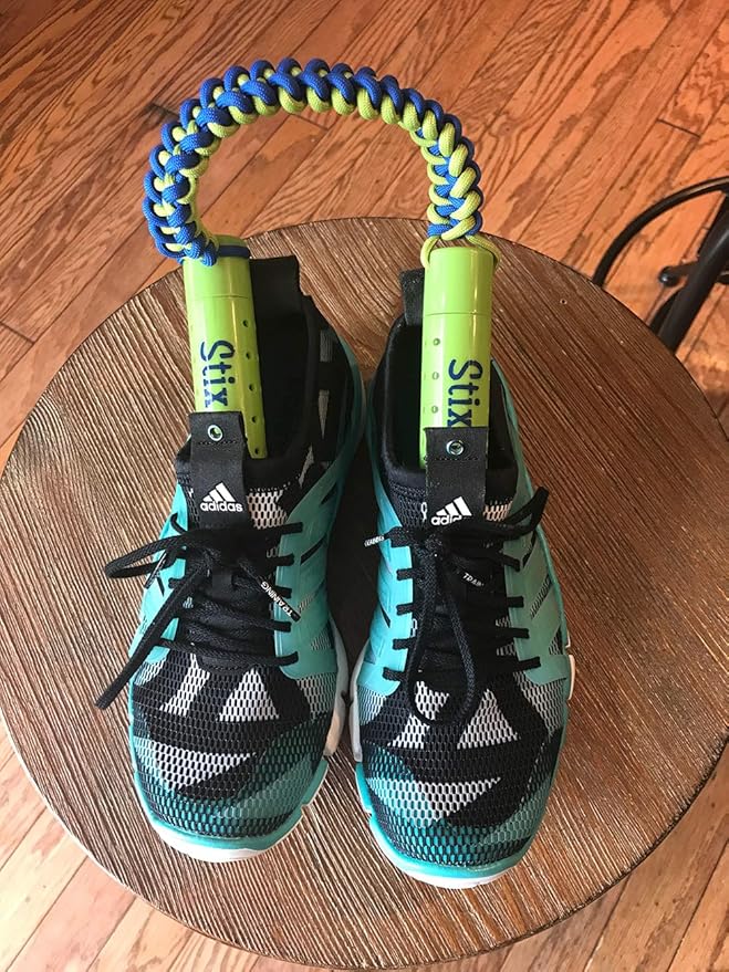 Glovestix StankStix Shoe Deodorizer Liquid Shoe Odor Eliminator, Formerly Called ShoeStix. Non-Toxic Odor Remover for Shoes, Boots, Smelly Gym Bags, Boxing, Lacrosse, Soccer & Hockey Gear, Green/Blue