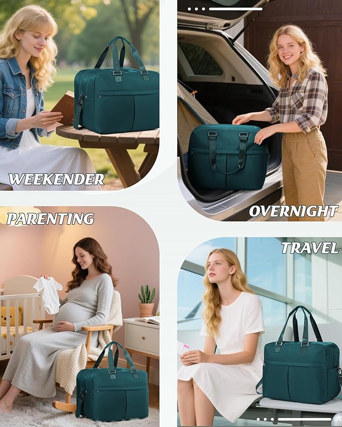 Gym Bag Womens,Travel Duffel Carry on Bag Sport Tote Bag Weekend Overnight Bag