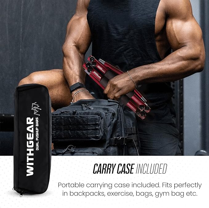 Push Up Bar – Folding Dip Bar for Home Workout, Lightweight & Portable Strength Training Equipment for Men & Women, Indoor & Outdoor Use (Hawk)