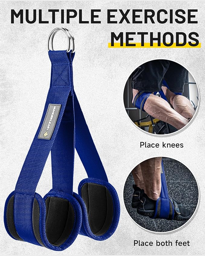 MANUEKLEAR Heavy Duty Resistance Bands for Pull Ups, Pull Up Assistance Bands with Scale Tracking Feature, Adjustable Pull Up Assist Band with Five 50-Pound Pull Up Bands and Fabric Feet/Knee Rest