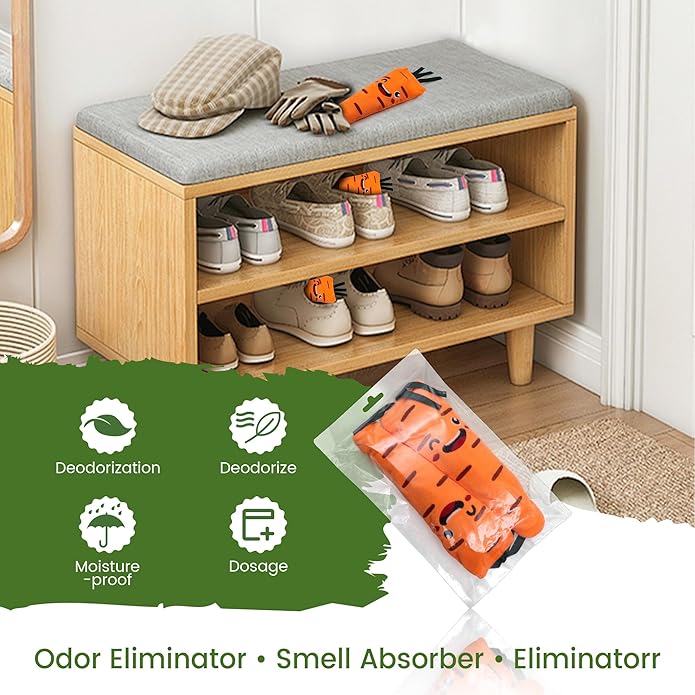 Shoes Odor Remover, 100g Odor Remover Bags for Long Lasting Freshness - Deodorizer, Carpet Fresh