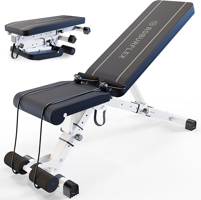Adjustable/Foldable Workout Exercise Bench for Home Gym, Weightlifting and Strength Training - 6x4x2 Positions- 700 Pounds Load