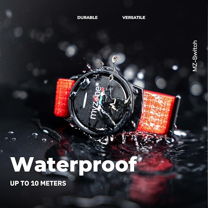 MYZONE MZ-Switch Physical Activity Heart Rate Monitor – A Water Proof Fitness Tracker for Wrists, Arms & Chest