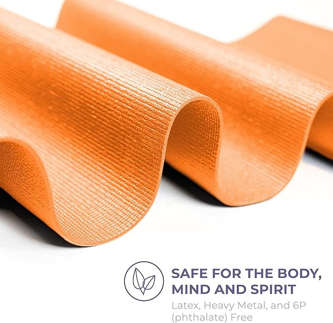 Sunshine Yoga Voyage Yoga Mat, 6 Pack, 72" x 24" Professional Studio and Gym Bulk Yoga Mats, 5mm Thick, Durable, Anti-Tear, Non Slip Fitness and Exercise Mats