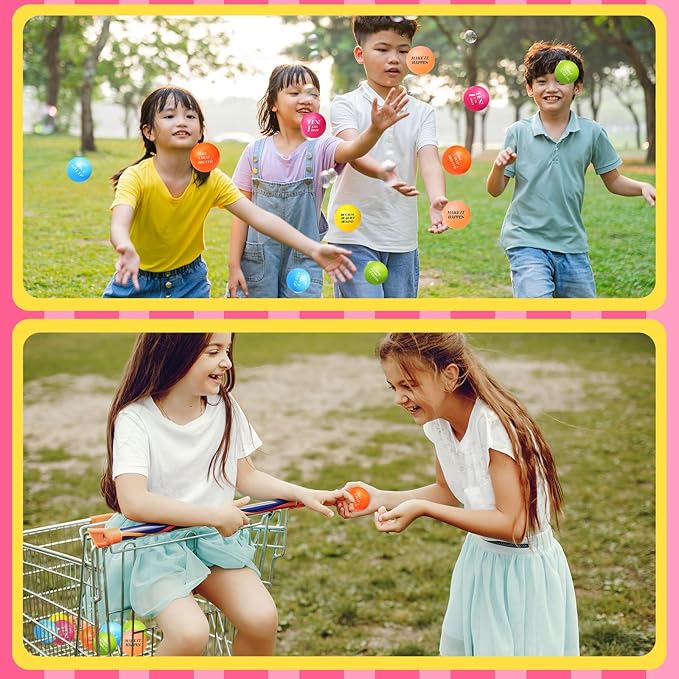 Sotiff 100 Pieces Motivational Stress Balls Colorful Foam Inspirational Relief Quotes Stress Balls Pack Employee Appreciation Gift for Relief Encouraging(One Size,Six Colors)