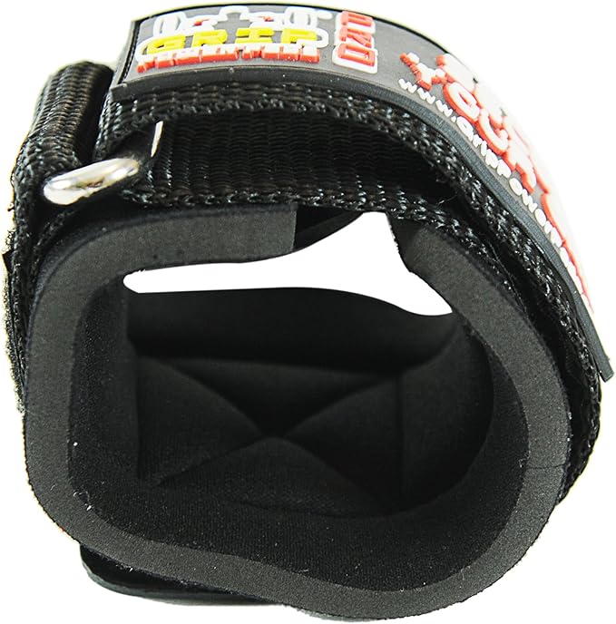 Lifting Dowel Straps Neoprene Padded Wrist Wraps Power Weight Lifting Training Gym Grips Straps Wrist Support Bandage Set of 2 Alternative to Hooks (Black)