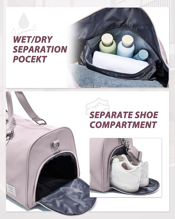 Gym Bag Womens,Travel Duffel Carry on Bag Sport Tote Bag Weekend Overnight Bag