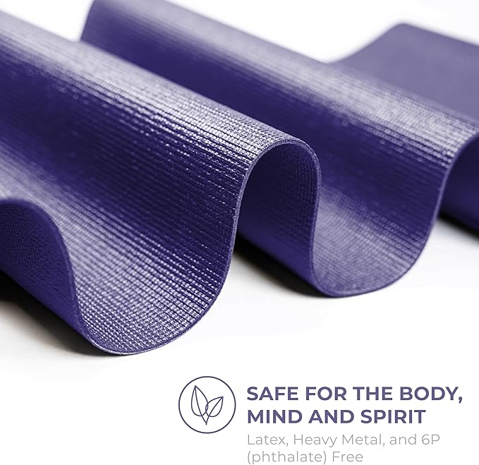 Sunshine Yoga Voyage Yoga Mat, 6 Pack, 72" x 24" Professional Studio and Gym Bulk Yoga Mats, 5mm Thick, Durable, Anti-Tear, Non Slip Fitness and Exercise Mats