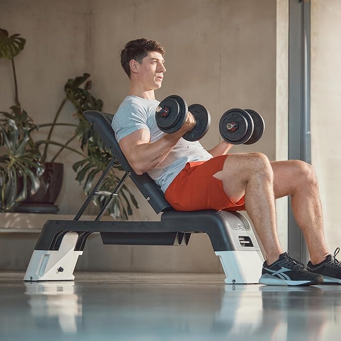 Reebok Deck Multipurpose Adjustable Bench Aerobic Strength Training Incline and Decline2