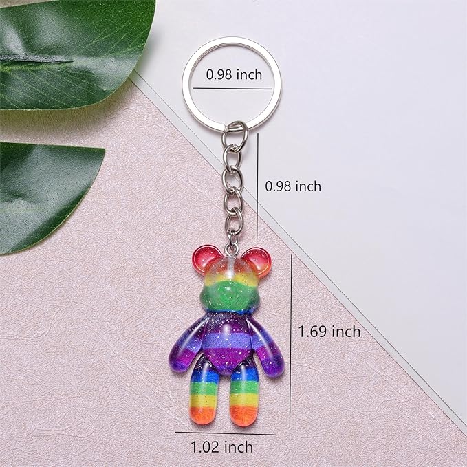 Pocket Bear Hug, Anxiety Relief Gift for Friend, Mental Health Positivity Gift, Autism Fidget Gifts, Stress Relief Gifts for Her, Comforting Present for Son Daughter Back to School, Rainbow