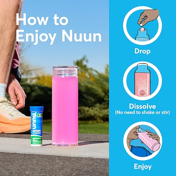 Nuun Hydration Electrolyte Tablets - Sodium, Potassium, Chloride, Calcium, Magnesium, 1g & 0g Sugar Drink Mix | Vegan, Gluten Free, Non-GMO | Complete Pack, Mixed Flavors, 4 Pack (40 Total Servings)