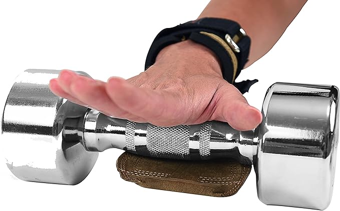 Cobra Grips FIT Leather Weight Lifting Gloves Heavy Duty Straps, Alternative to Power Lifting Hooks, Power Lifting For Deadlifts With Built in Adjustable Neoprene