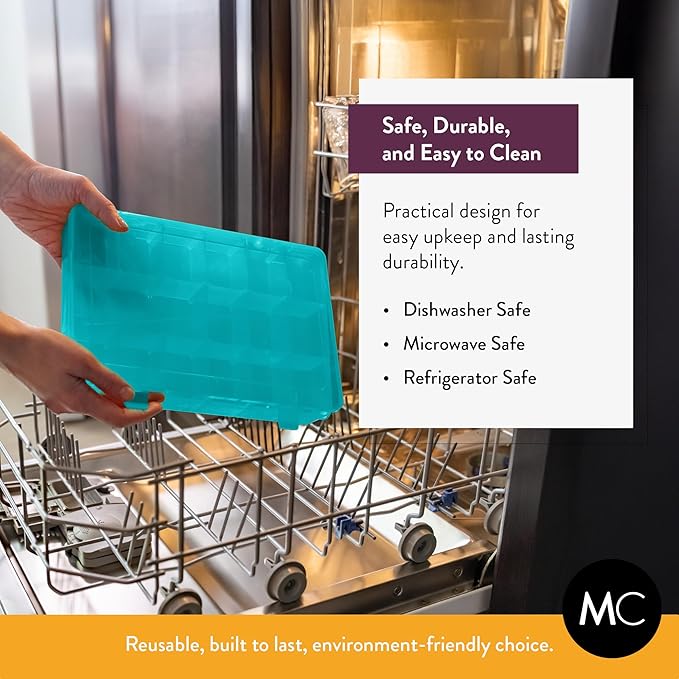 Large Kids Snack Box Containers Set of 2 -100 Labels, BPA-Free, Adjustable Compartments, Dishwasher Safe, Reusable Tray, Food Grade, Meal Prep Container, PARENT TESTED PARENT APPROVED AWARD (Blue)