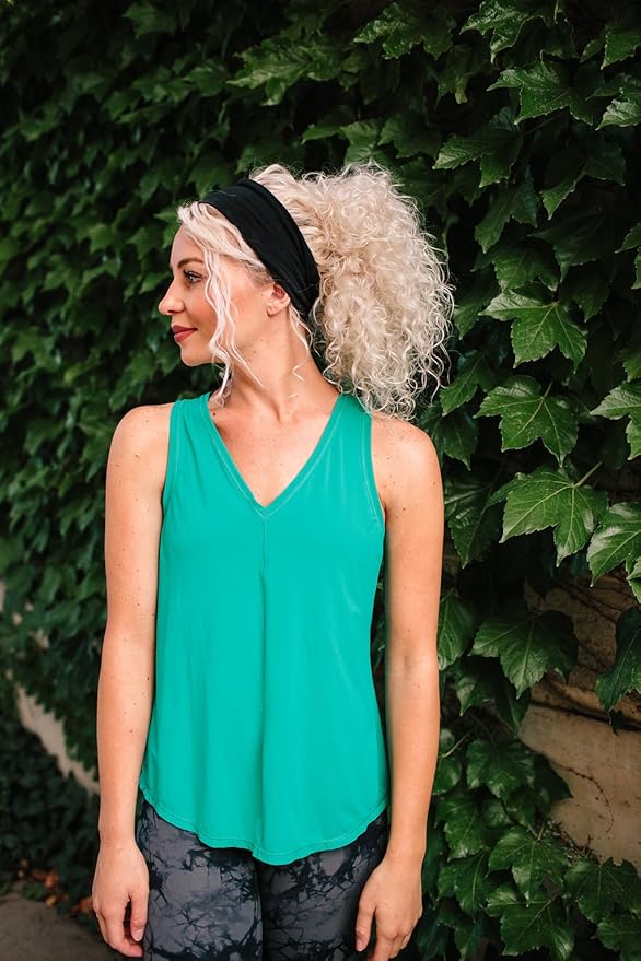 Maven Thread Women's No-Slip Sweat-Wicking Headband for Exercise and Yoga, 4-Pack