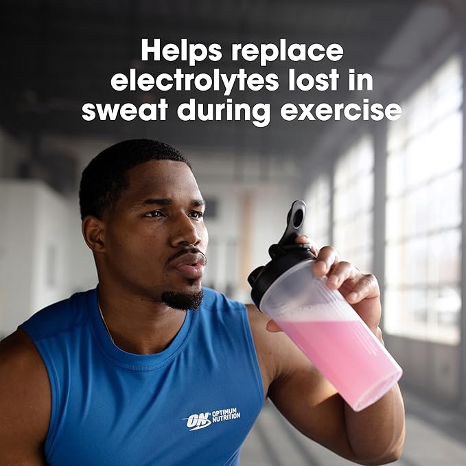 Optimum Nutrition Amino Energy Powder Plus Focus, with BCAA, Electrolytes, and Caffeine, Strawberry Burst, 65 Servings (Packaging May Vary)