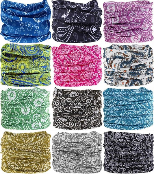 Neck Gaiter Headband Headwear Head Wrap Face Mask Magic Scarf Bandana for Men and Women