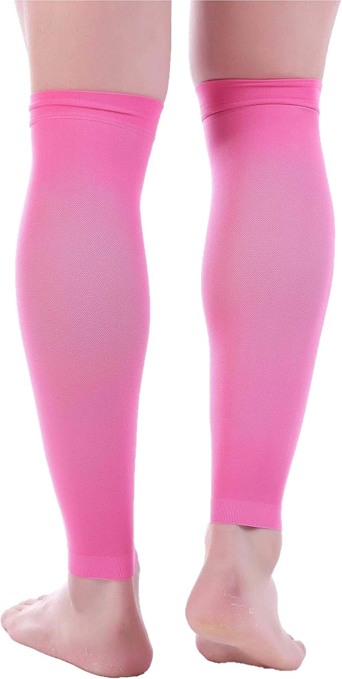 Doc Miller Compression Calf Sleeve for Men & Women, Premium Medical Grade, 15-20mmHg Graduated Support for Running, Calf Tear, Shin Splints, Knee High, Calf Sleeves, 1 Pair