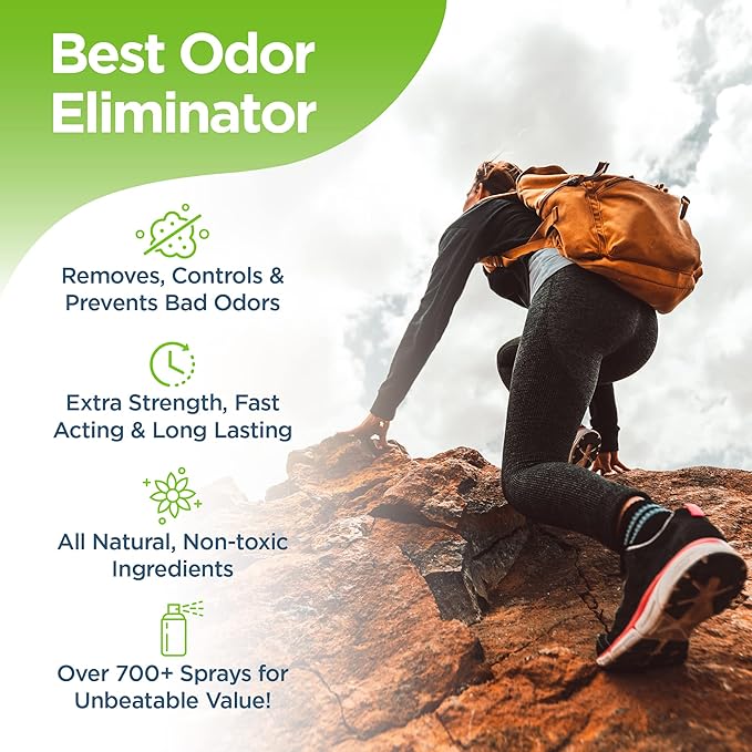 Rocket Pure Natural Foot & Shoe Deodorizer Spray - Foot Spray for Smelly Feet & Shoe Spray for Smelly Shoes - Removes, Controls & Prevents Odors - Made with Essential Oils - Made in USA (Lemon, 4oz)