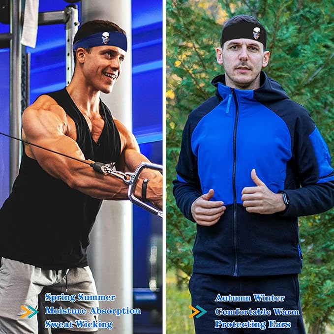 Sports Headbands for Men weat Bands Headbands Mens Head Bands for Women Workout Sweatbands