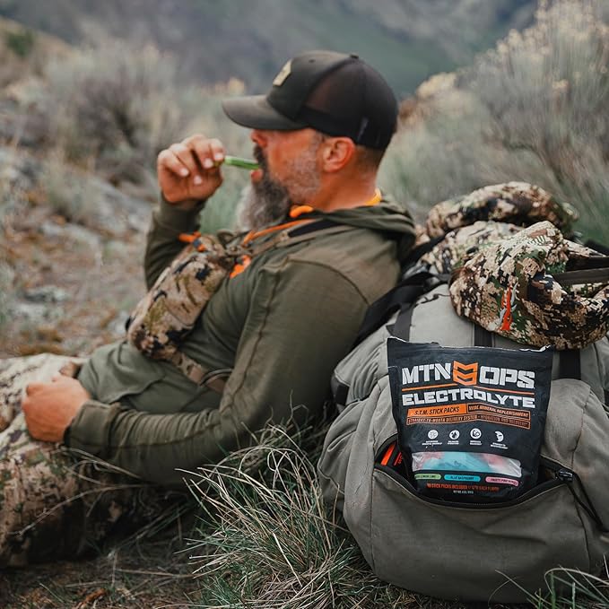 MTN OPS Electrolytes Powder Packets, Sugar Free Hydration Packets, Gluten-Free Hydration Powder, Electrolyte Packets STM “Straight to Mouth” - Variety Pack of 3 Flavors, 30 Packs