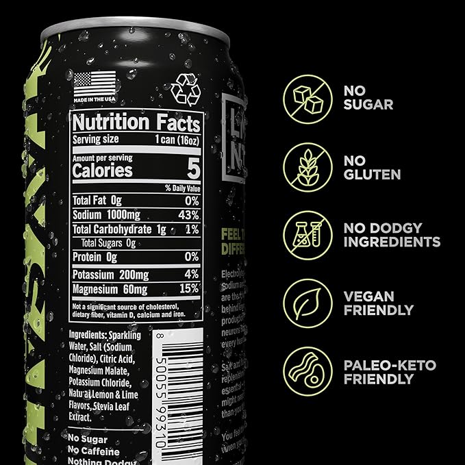 Drink LMNT Sparkling Electrolyte Drink - Citrus Salt | 12-Count