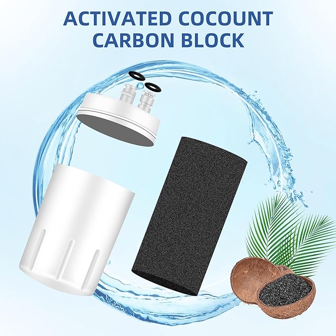 Sink Filter Replacement for Brita Faucet filter, Fits All Brita 36311 On Tap Water Filtration System, BPA-Free, Reduces Lead, Fits 36311, FR-200, FF-100 Sink Faucet Filter, White, 2 Packs SETFEEL