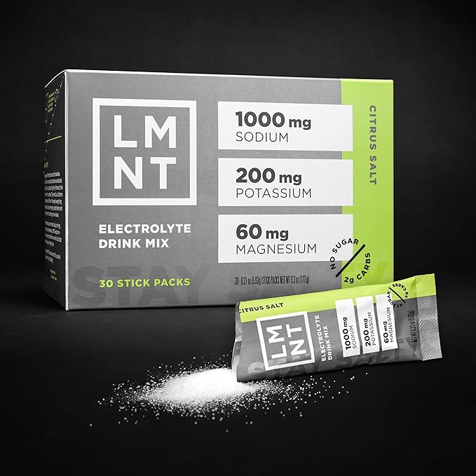 Drink LMNT Zero Sugar Electrolytes - Citrus Salt | Drink Mix | 30-Count