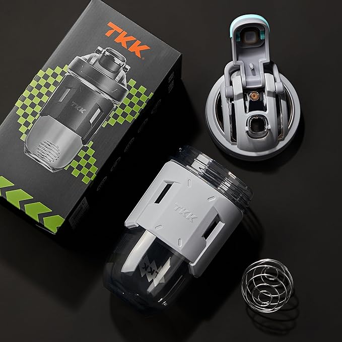 TKK Blender Shaker Bottle 24 Ounce With Blending Ball Plastic Protein Shaker Bottle for Pre & Post workout Protein Drink Shaker Cup USA Tritan BPA Free