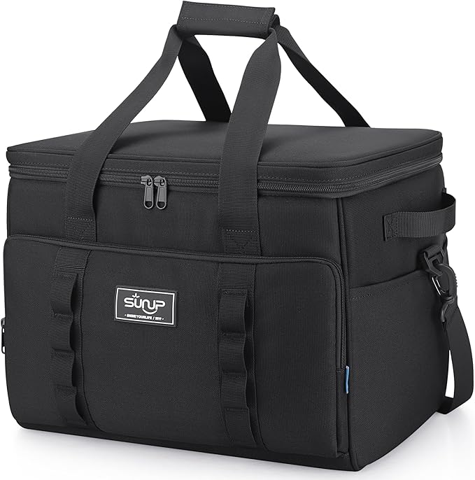 SUNUP 48 Cans Soft Sided Insulated Cooler Bag, Collapsible Large Ice Chest, Portable Leak-Proof Cooler for Travel, Camping, Beach, Grocery