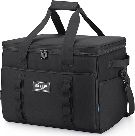 SUNUP 48 Cans Soft Sided Insulated Cooler Bag, Collapsible Large Ice Chest, Portable Leak-Proof Cooler for Travel, Camping, Beach, Grocery