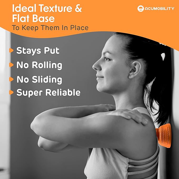 Acumobility Massage Ball Roller 2 Pack - Trigger Point - Massage Balls Massage Roller Ball - Foot Massage Ball - Physical Therapy Ball