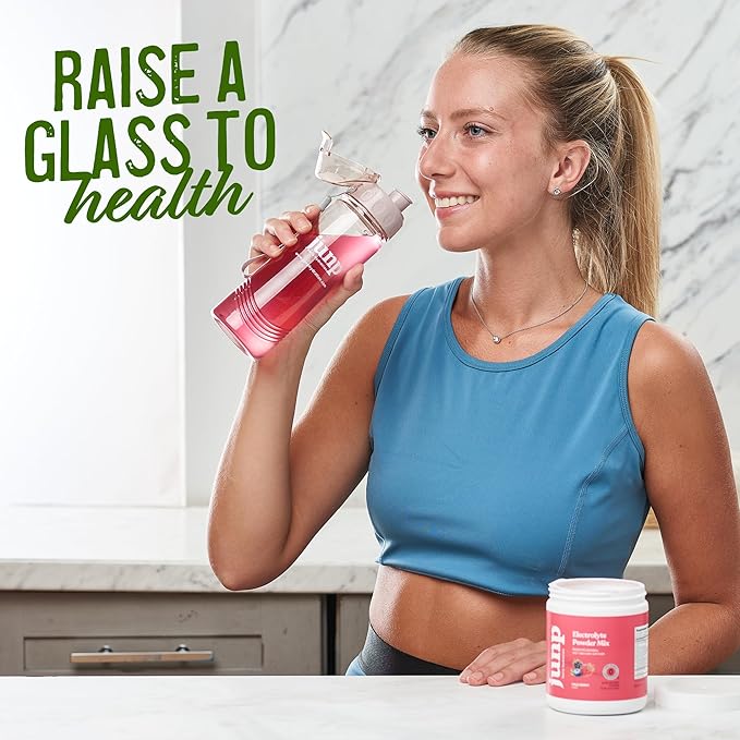 JUNP Electrolytes Powder No Sugar No Carbs – Lemonade Keto Electrolyte Drink Mix - Potassium & Salt Hydration Powder Electrolytes - Zero Calorie Sugar Free Electrolyte Powder, Kosher, 90 Servings