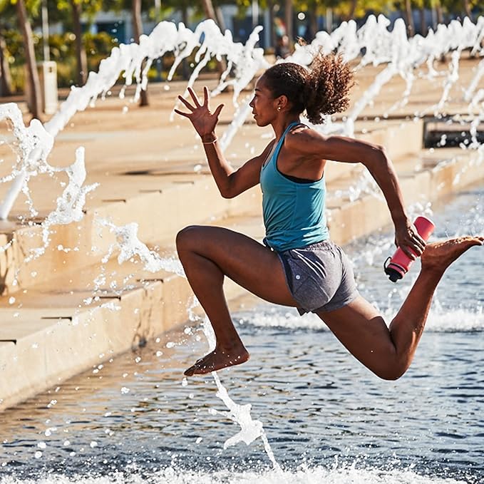 Takeya Originals 24 oz Vacuum Insulated Stainless Steel Water Bottle with Spout Lid, White