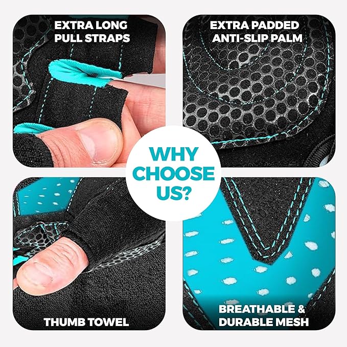 MhIL Workout Gloves for Men โ Comfortable Gym Gloves for Men with Enhanced Grip for Safety and Hand Protection โ Weight Lifting Protection with Wrist Wraps Support for Performance Boost and Style