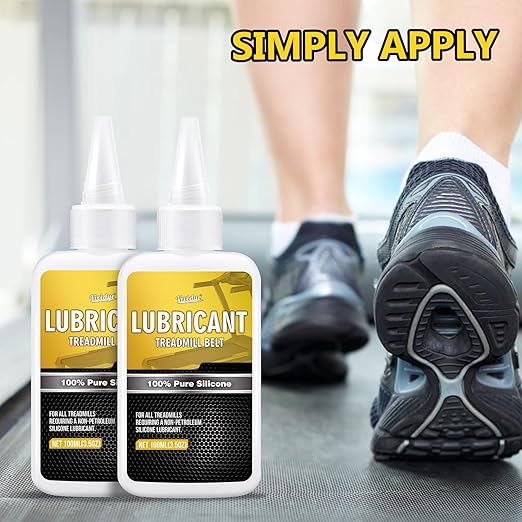 100% Pure Silicone Treadmill Lube - 7oz/200ml Treadmill Lubricant for Belt - Premium Silicone Oil with Application Tubes - Suitable for Most Treadmill Lubrication - Non-Toxic and Odorless