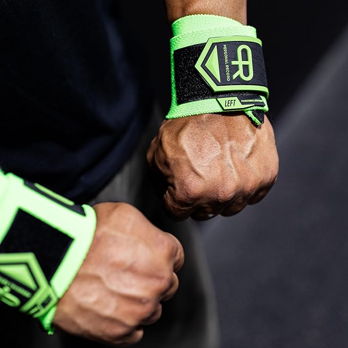 Heavy Duty Premium Wrist Wraps, More Elasticity, Reinforced Stitching, Extra Wide Strap, Strong Thumb Loop, Larry Wheels Weightlifting Wraps