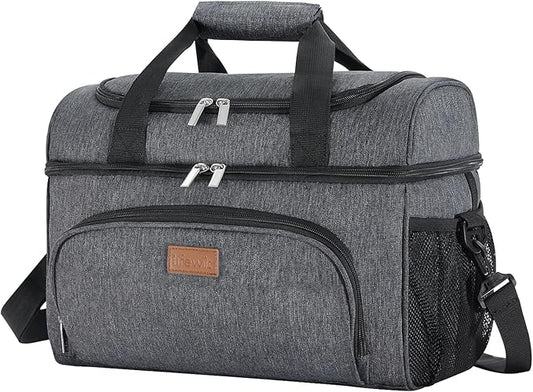 Lifewit Insulated Cooler Bag, 32/48 Can Large Leakproof Beach Cooler, Lightweight Portable Double Layer Soft-Sided Travel Ice Chest for Camping, Kayaking, Road Trips, Grocery Shopping