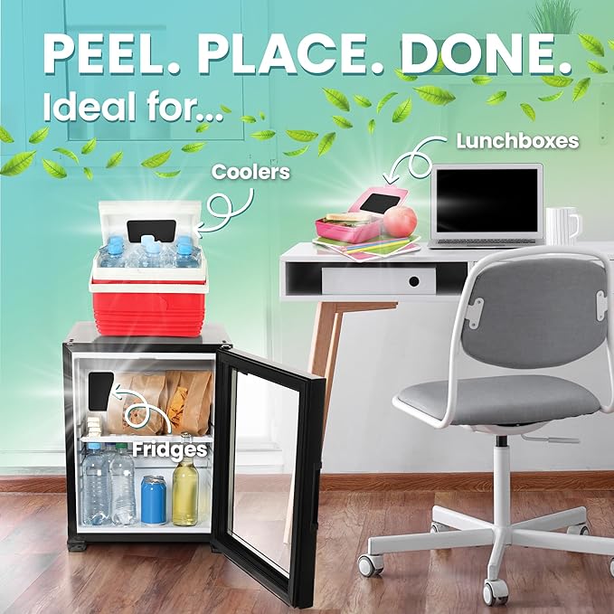 Fridge Deodorizer - Natural Refrigerator Deodorizer Odor Eliminator - Beats Baking Soda and Bamboo Charcoal Air Purifying Bags - Activated Carbon Odor Absorber for Fridge & Freezer (2 pk)