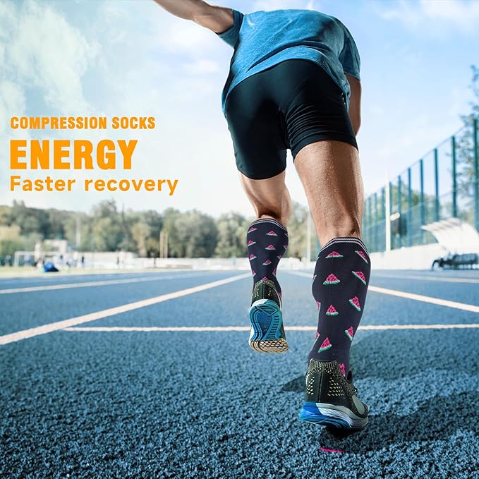 bropite Compression Socks for Women & Men Circulation-Support Knee High Socks 20-30 mmhg-Best for Running,Medical,Nurse,Travel