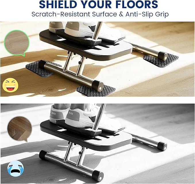 Non-Slip Walking Pad Mat, Treadmill Mat Pad for Carpet Hardwood Floors, Anti Vibration Exercise Equipment Mat for Under Treadmill & Exercise Bike Rowing Machine (6, Square, 4 x 4 x 0.2 inch)